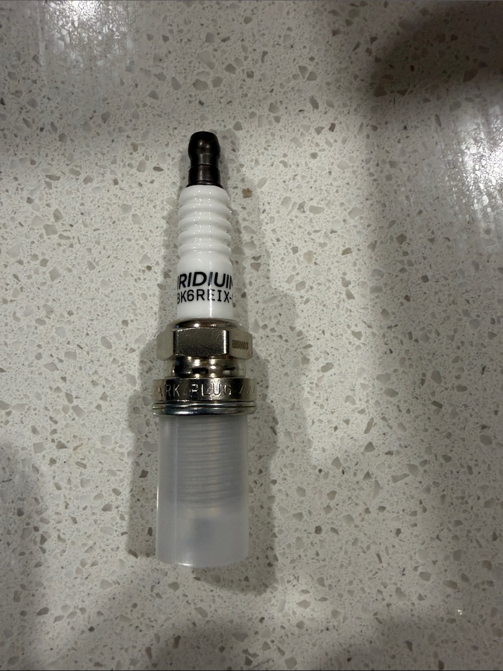 Iridium Spark Plug BK6REIX-11 - White/Silver Automotive Ignition Plug